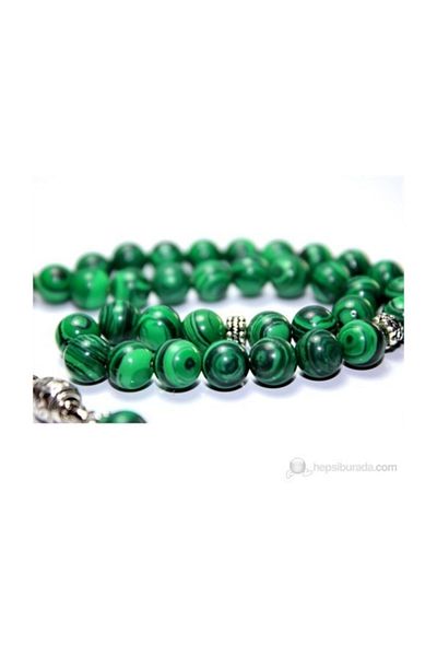 RD EKOAVM Malahit Color Agate Rosary 8 Mm Globe Cut