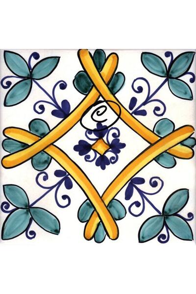 TELLGRAF Çini Desenli Fayans Ve Karo Stickerı (10x10 Cm)