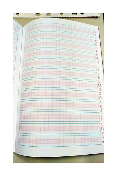 Gıpta Manual Lined Vertical Basic Writing Notebook Mica A5 Size Pp