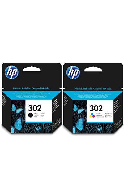 HP 302 Siyah- Renkli Kartuş Deskjet 1110/2130/3630/3830/4650/4520