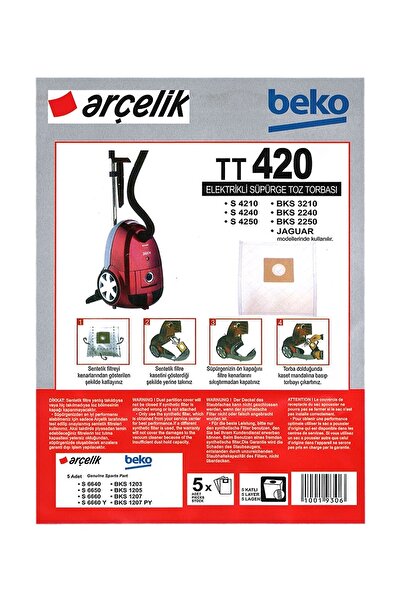 Beko 20 τεμάχια Bks1015-1215-1230-1245-1330-2230-2240-2250 Τσάντες σκόνης