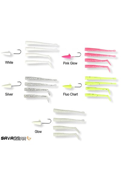 Savage Gear LRF Mini Sandeel Kit 25 Adet Silikon Yem Seti