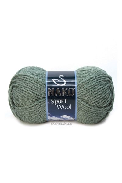 NAKO 5Pcs Hand Knitting Threads for Sport Wool 1631 Water Green Vest and Cardigan
