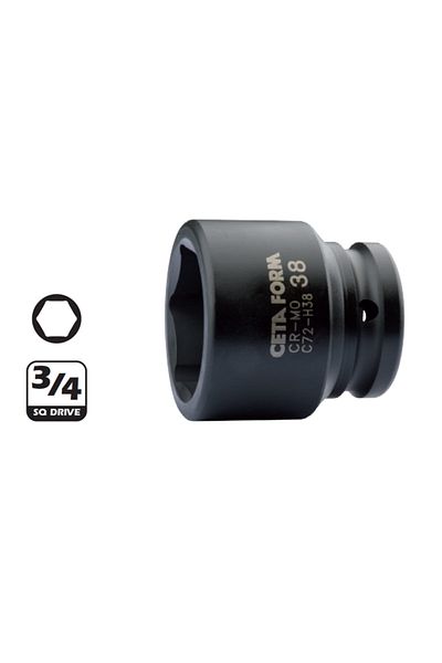 Ceta Form 3/4” 6 Corner Air Socket Wrench 22mm- C72-H22