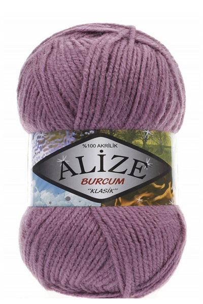 Alize ( 5 قطع ) بوركوم كلاسيك 28 خيوط محبوكة يدويًا باللون الوردي المغبر سترة كارديجان وخيط وشاح سترة