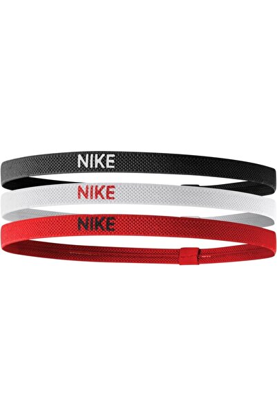 Nike Elastik Saç Bandı 3'lü Siyah-beyaz- Kırmızı