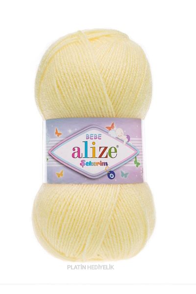 Alize ( 5 قطع ) حلوى 187 خيوط محبوكة يدوية صفراء سترة سترة وشاح سترة غزل الجوارب خيط الطفل مفتوح
