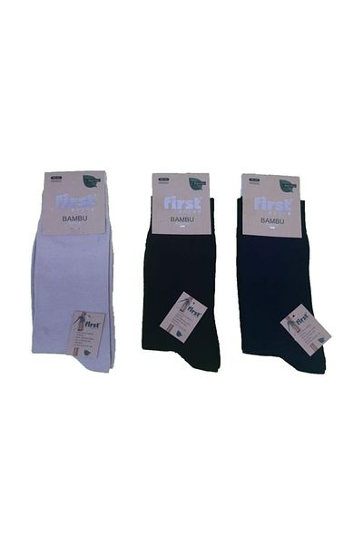 First 6 Pairs Mixed Color Seamless Bamboo Socks