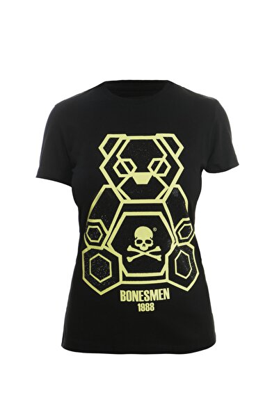 Kadın Siyah Yuvarlak Yaka T-shirt