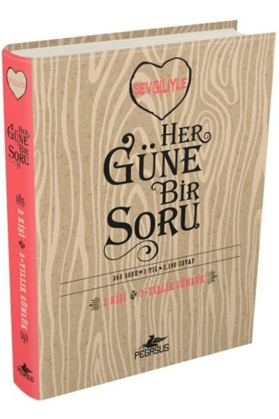 Pegasus Yayınları Sevgiliyle Her Güne Bir Soru: 2 Kişi 3 Yıllık Günlük (Ciltli Midi Boy) - Potter Style