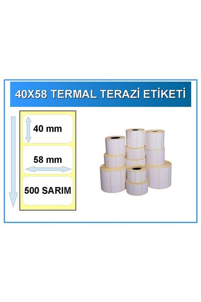 Notpa 40x58 Thermal Scale Label 3 Pieces