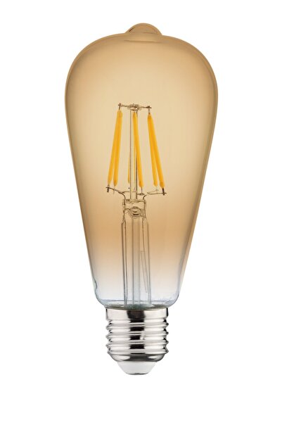 Genel Markalar Vintage-6 Rustıc Globe Led Ampül 6W 2200K Flament