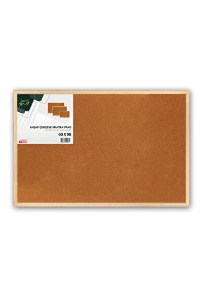 Gen-Of 60x90 Ahşap Çerçeve Mantar Pano