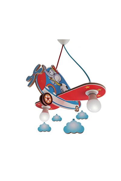 Genel Markalar AHŞAP UÇAK FİL ÇOCUK ODASI AYDINLATMA