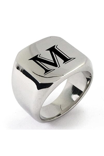 OSMANLI GÜMÜŞ Yazı Yazılabilen Paslanmaz Çelik Erkek Yüzük