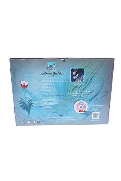 EBRİZEN Ebru Sanatı Eğitim Eğitim Seti 12 Renk Büyük Boy A3