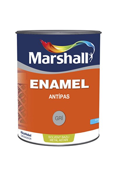 Marshall Enamel Antipas Gri 0.75lt-metallerin Paslanmasını Engeller-boya Öncesi Astar Görevi Görür