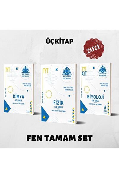 Çöz Kazan Yayınları Çöz Kazan Tyt Fen Seti ( Kimya / Fizik / Biyo ) 3 Kitap B...