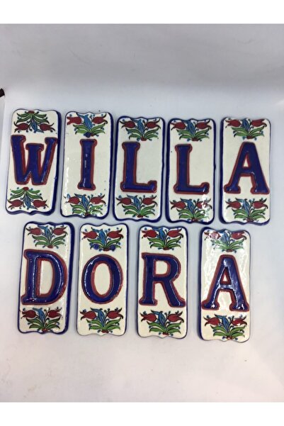 Dost Art Hediyelik Kapı No  R El Yapımı Ve El Boyaması Seramik Kapı Numaraları Ve Harfleri