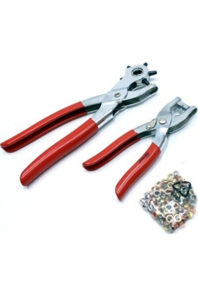 Real Özs İkili Kemer Delme Ve Perçin Atma Pensesi Takımı Yedekli Visking