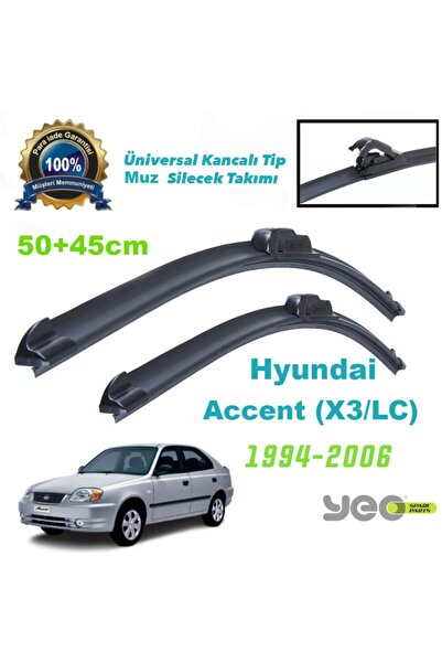 YEO Hyundai Accent Lc Aeroflex Muz Silecek Takımı