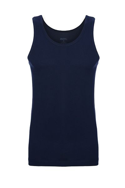 TOLIN Ανδρικό μπλουζάκι Navy Blue - 100% βαμβάκι, μονό ζέρσεϊ 114