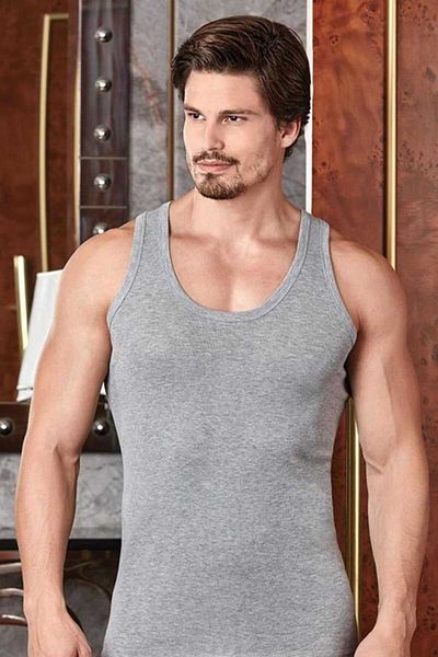 Berrak Men's Undershirt Elastane (6 Pieces) Grimelange Xl