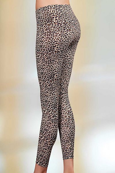 Şahinler Γυναικείο Καφέ Leopard Lycra Leopard καλσόν