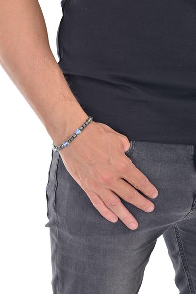 LABALABA MEN'S GREEN QUARTZ NATURAL STONE BRACELET