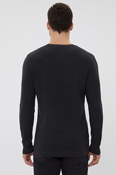 Lee Cooper Men Clayton O Neck Sweater K. Gray 211 Lcm 241058