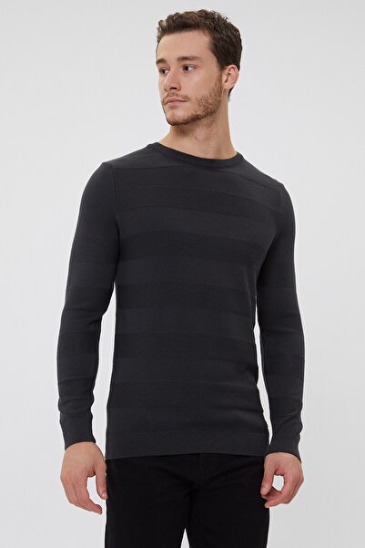 Lee Cooper Men's Holden O Neck Sweater K. Gray 211 Lcm 241054