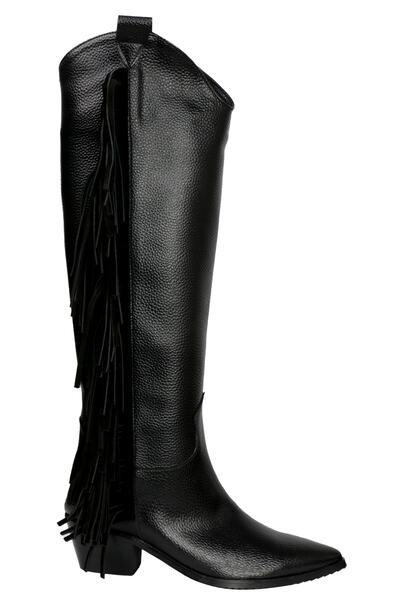 OZ DOROTHY Kadın Siyah Püsküllü Çizme