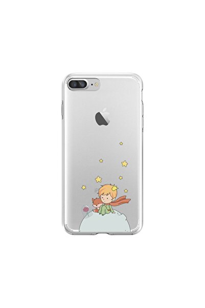 shoptocase Iphone 8 Plus Şeffaf Küçük Prens-1 Telefon Kılıfı