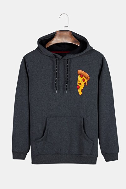 COLLIE Hanorac unisex, cu glugă, cu glugă afumată, cu imprimeu Buzunar cangur...