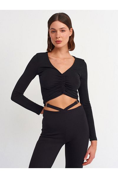 Dilvin 3795 Adunat Top-negru