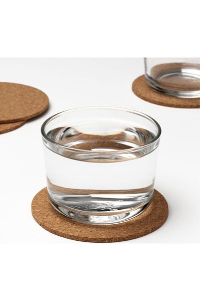 IKEA 8 Pieces of Cork Coasters - Cup Mug Set