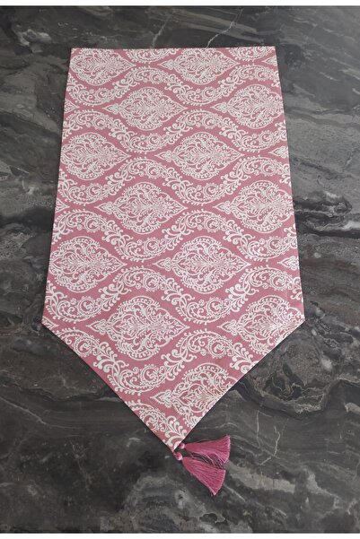 dehaberk Gül Kurusu Damask Desen Runner