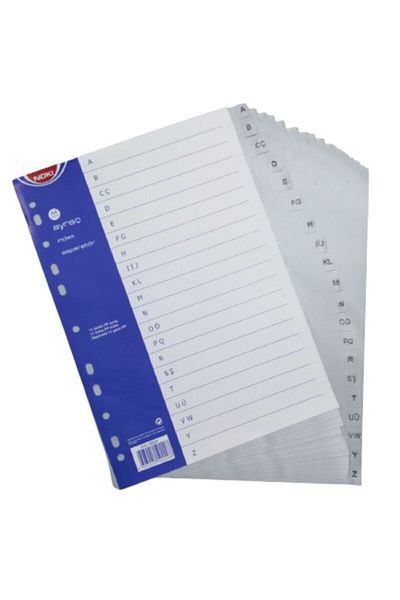 Noki Plastic Separator A Dan Z Alphabet Letter Bookmark A4 1 Piece