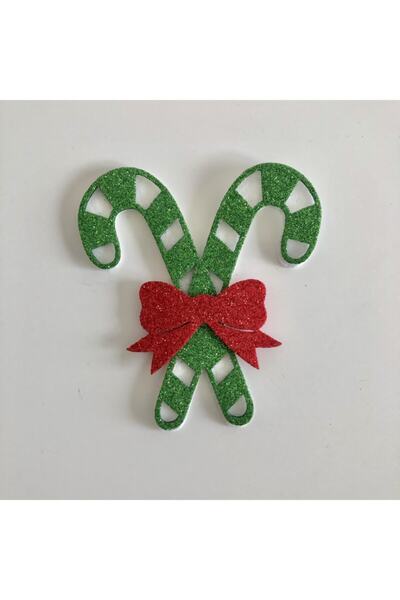 Yumuşakkeçe Felt Figure Christmas Cane 10 cm 5 Pieces