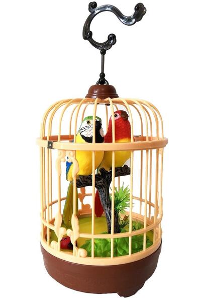 VARDEM OYUNCAK Hl518 2 Müzikli Kafesli İkili Kuş Oyuncak