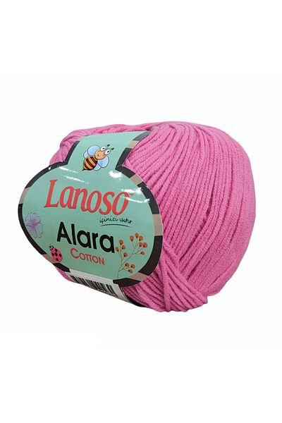 Lanoso Alara Βαμβάκι 50 γρ. Amigurumi Ipi 938 - Σκούρο Ροζ Πλεκτό Σχοινί