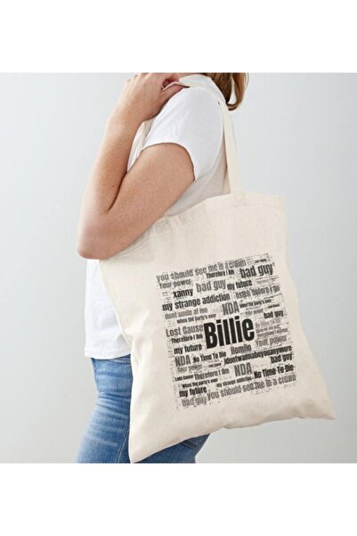 Limon حقيبة كتف من القماش الخام المطبوع من بيلي إيليش