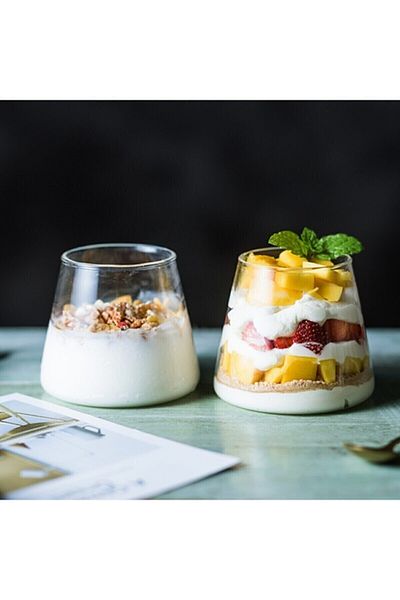 Senin Dükkanın Pack of 2 Borosilicate Magnolia Presentation Glass 300 Ml