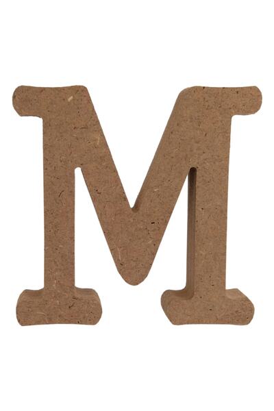 na neşeli ahşap 20 Cm 18 Mm Ahşap M Harfi.boyanabilir Ahşap Harf.ahşap Boyama...