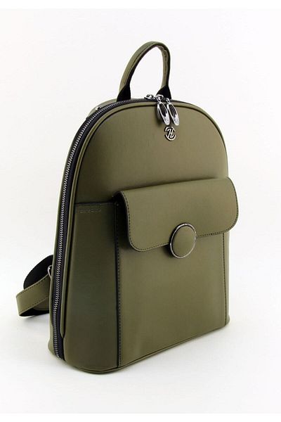 HNB Women's Khaki Molded Multi-Pocket Women's Backpack