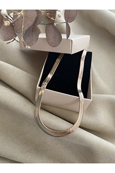 ARUS BİJUTERİ Rose Italian Steel Necklace