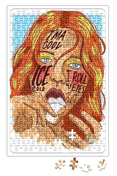 Baskı Dükkanı Cool Girl Puzzle 240 Piece Jigsaw Puzzle