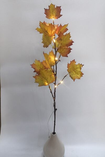 MAGICLEDCORNER Led Işıklı Akçaağaç Yapraklı Sonbahar Dalı