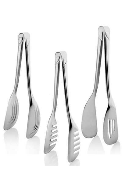 FBZhome 3-Piece Luxury Serving Set Pasta-Pastry-Salat Tongs