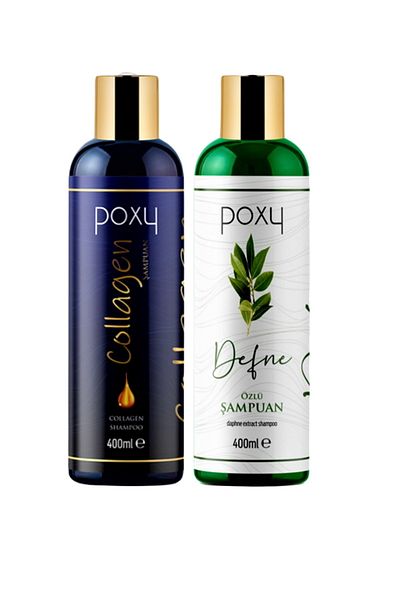 Poxy Collagen Biotin Laurel Extract Shampoo - 400 ml